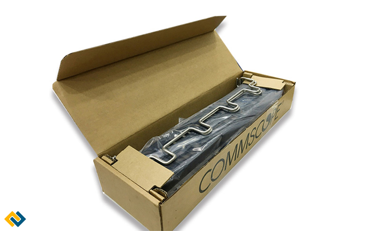 Patch panel cat6 48p Commscope, Patch panel 48 Port Cat6 Commscope chính hãng 100% Patch: 760237041 + 9-1375055-2
